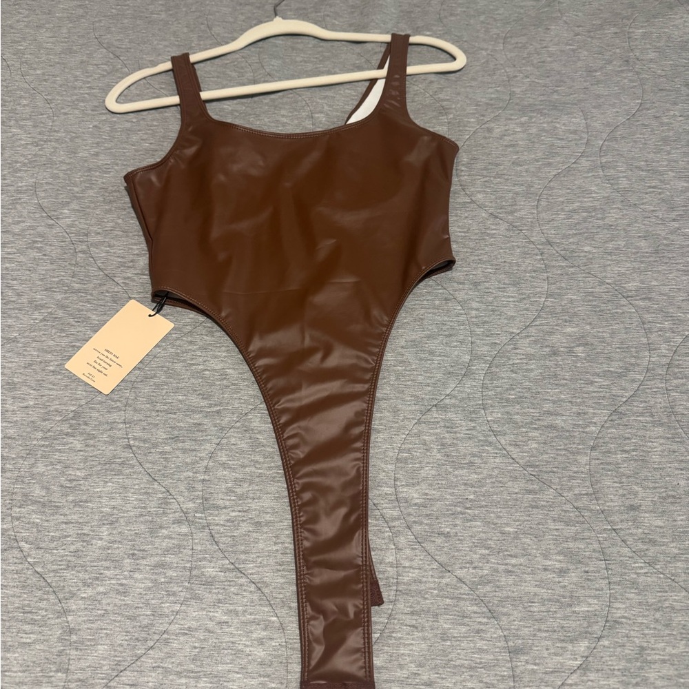SHEIN Brown Bodysuit